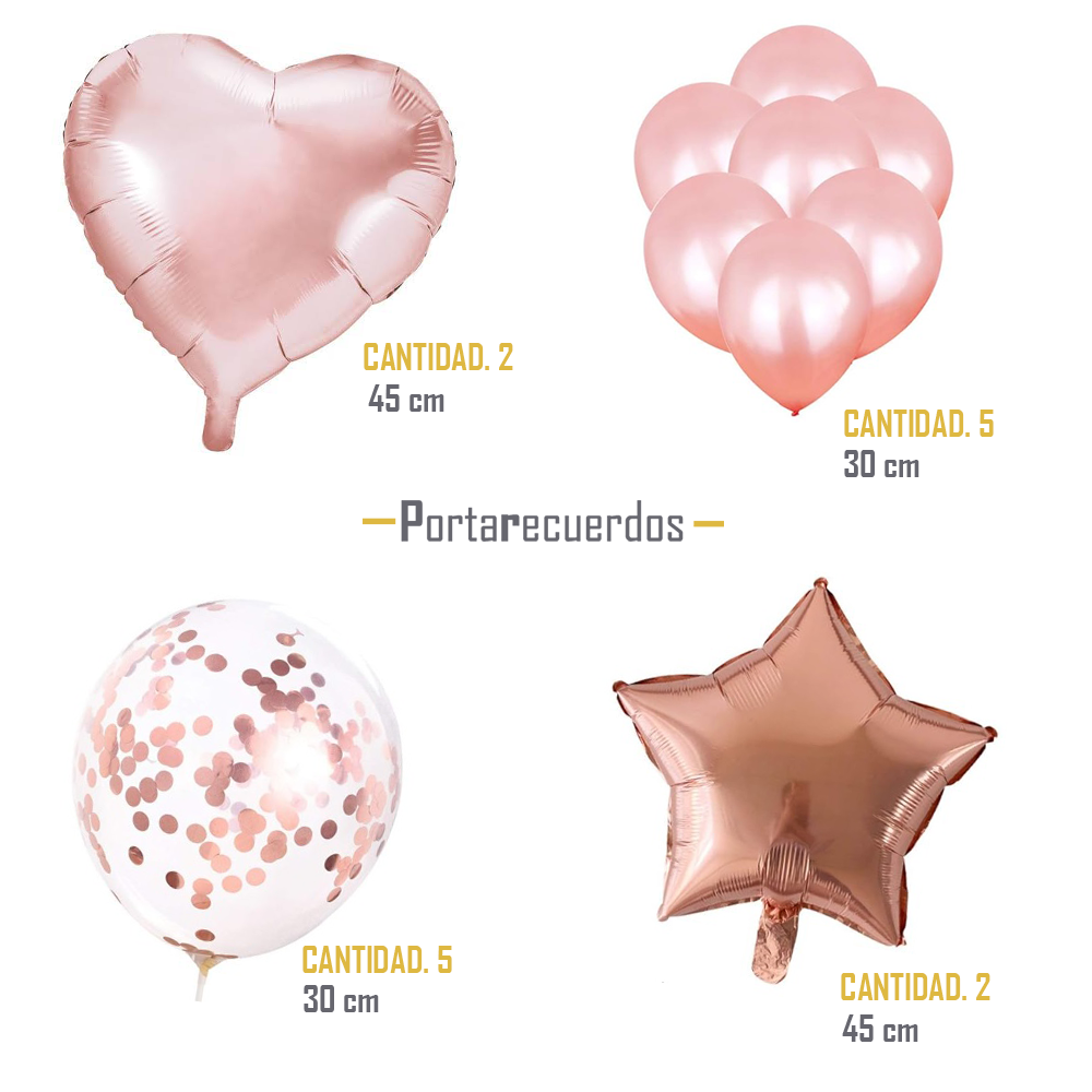 Pack de Globos de Amor TIPO 5 - 14 Piezas